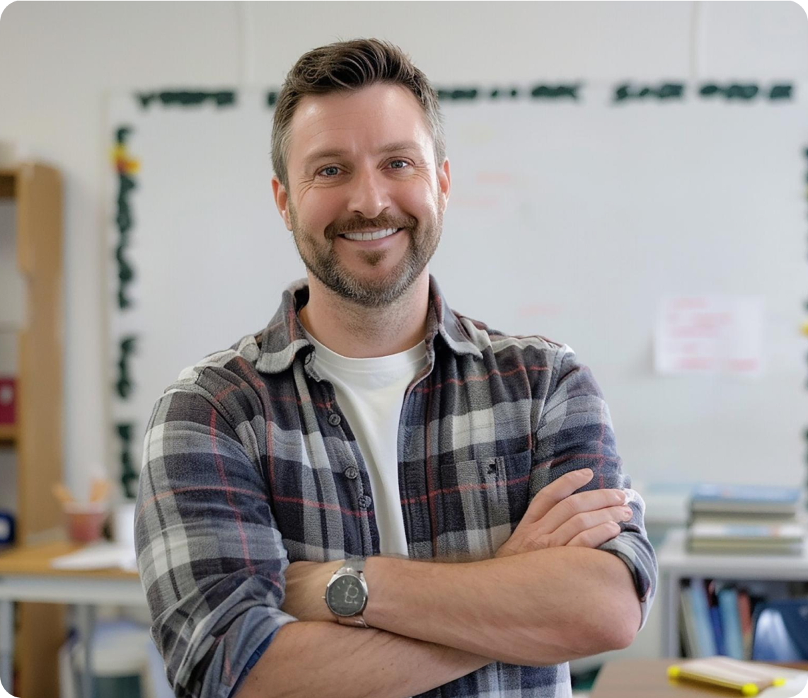 Teacher using ILMINO in classroom
